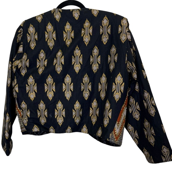 Vintage Ana Mori Beaded Batik Crop Jacket/Bolero Sz M - Picture 6 of 10